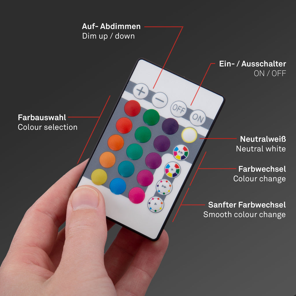 LED-panel Slim rund RGBW Ø42 cm dimbar hvit - Briloner lyser opp rommet