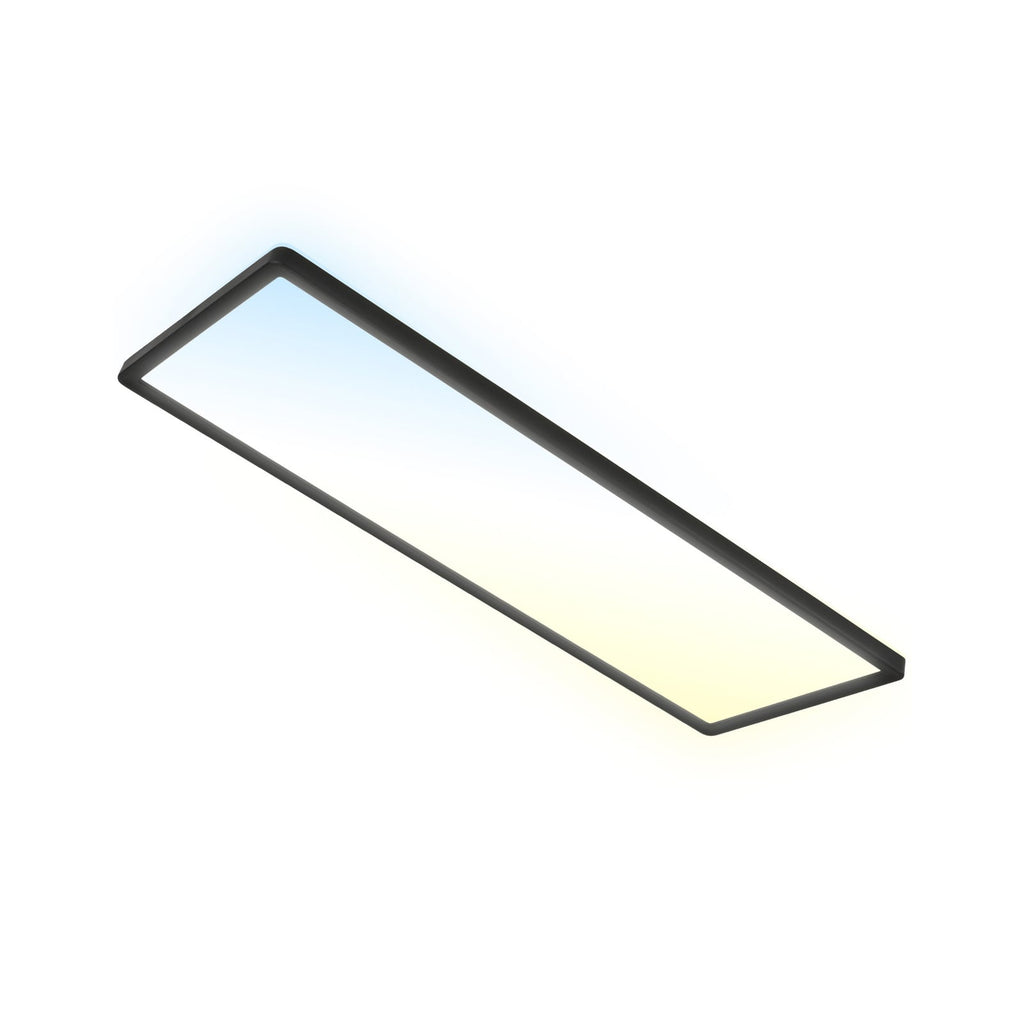 LED-panel Slim svart ultratynt CCT dimbar 59x20 cm forfra