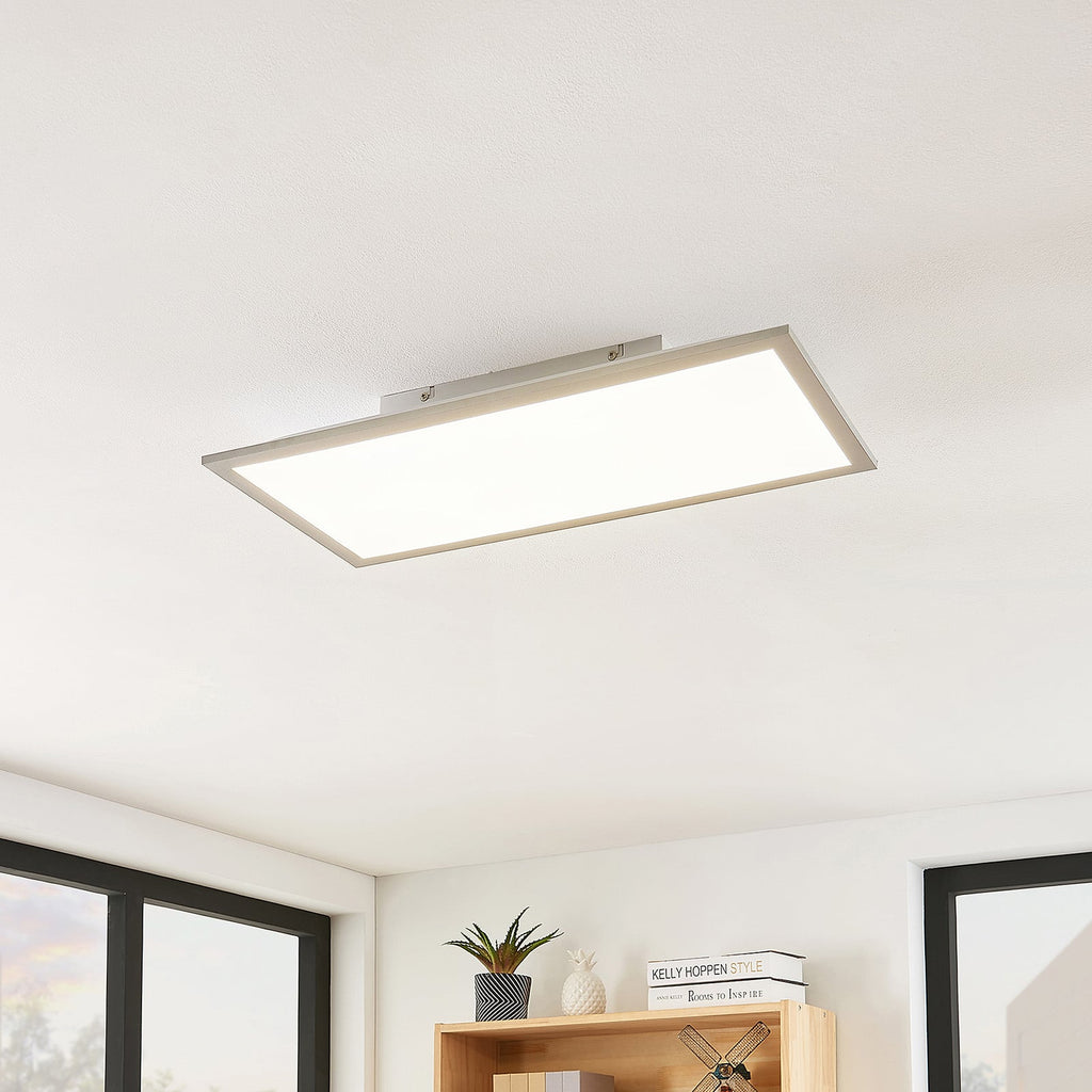 LED-panel Stenley 60x30 cm 4000K sølv aluminium forfra