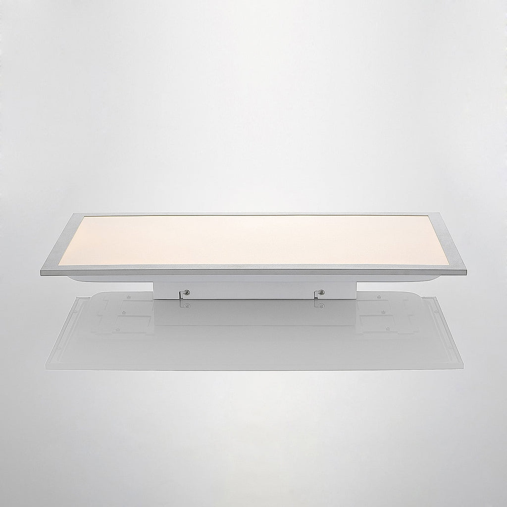 LED-panel Stenley 60x30 cm 4000K sølv aluminium ramme detaljer