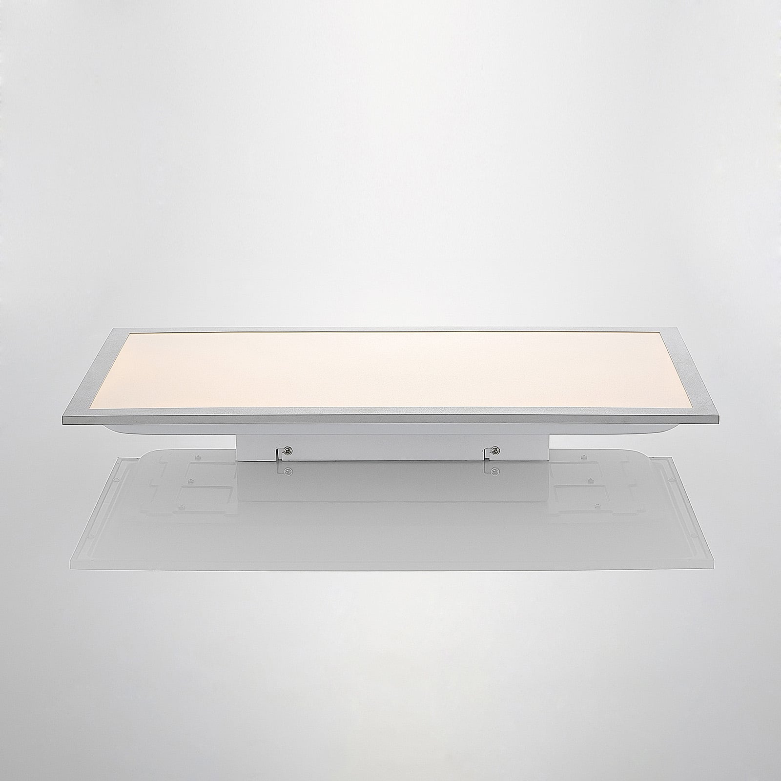 LED-panel Stenley 60x30 cm 4000K sølv aluminium ramme detaljer