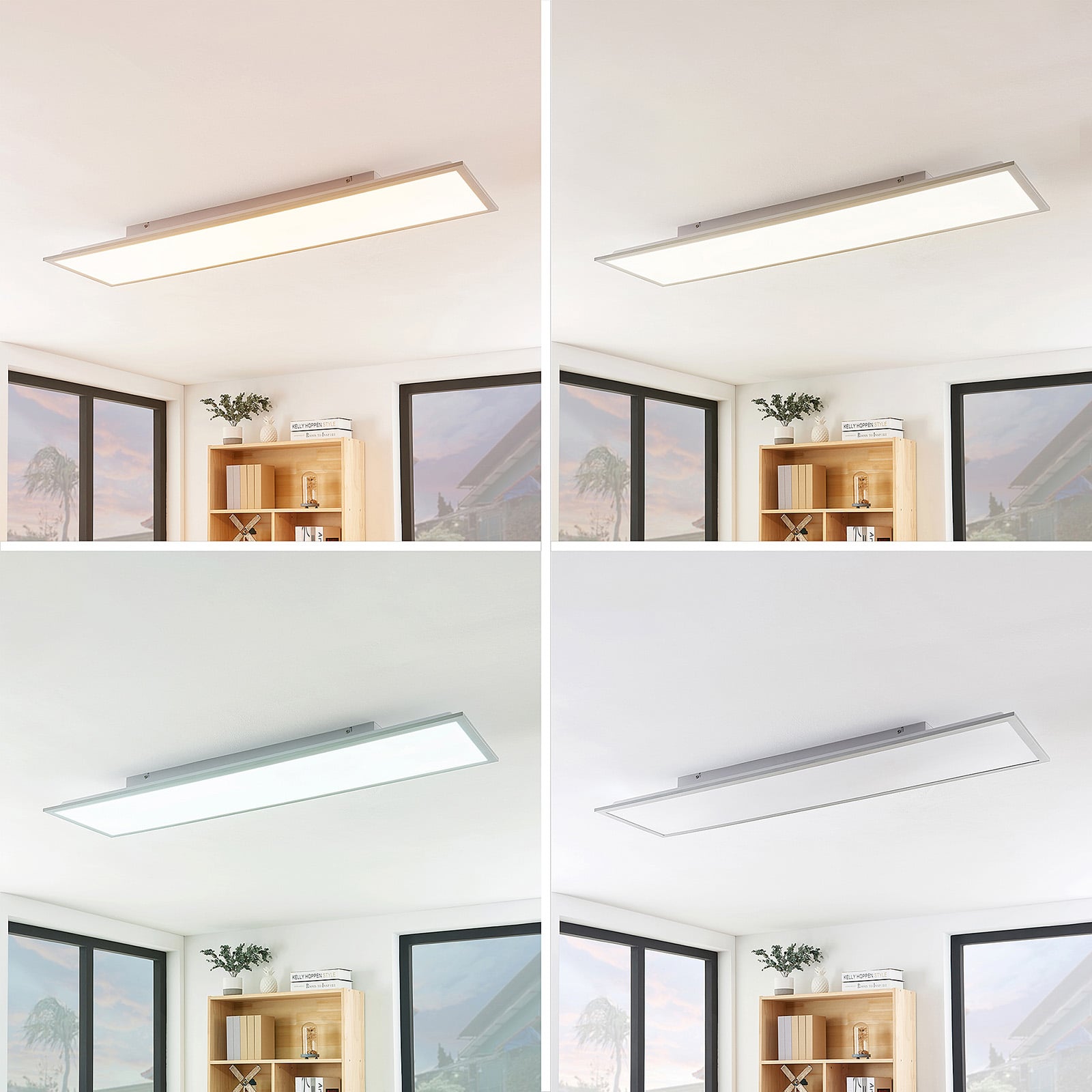 LED-panel Stenley CCT dimbar 120x30 cm bakside