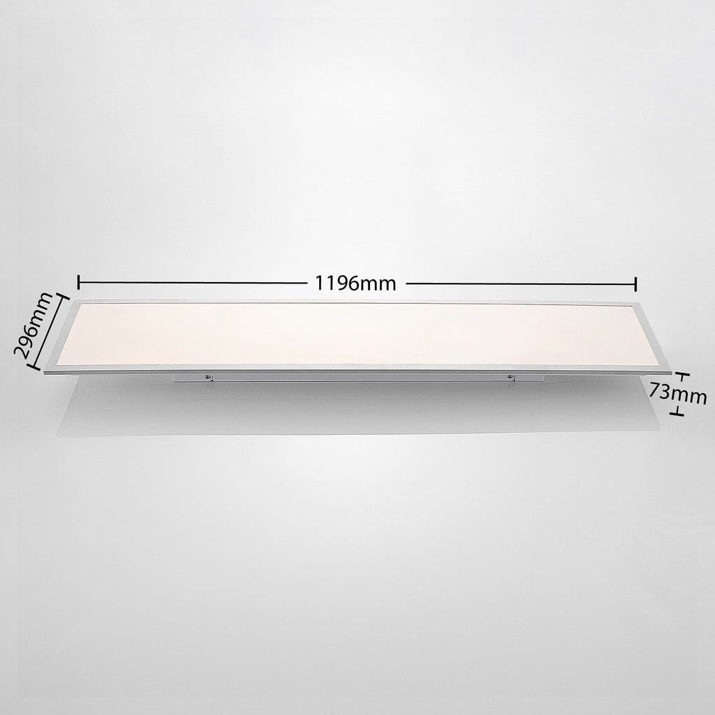 LED-panel Stenley CCT dimbar 120x30 cm montert i rom