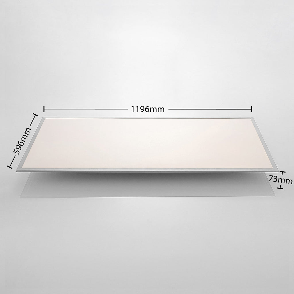 LED-panel Stenley dimbar CCT 120x60 cm 50W sølv montert i tak