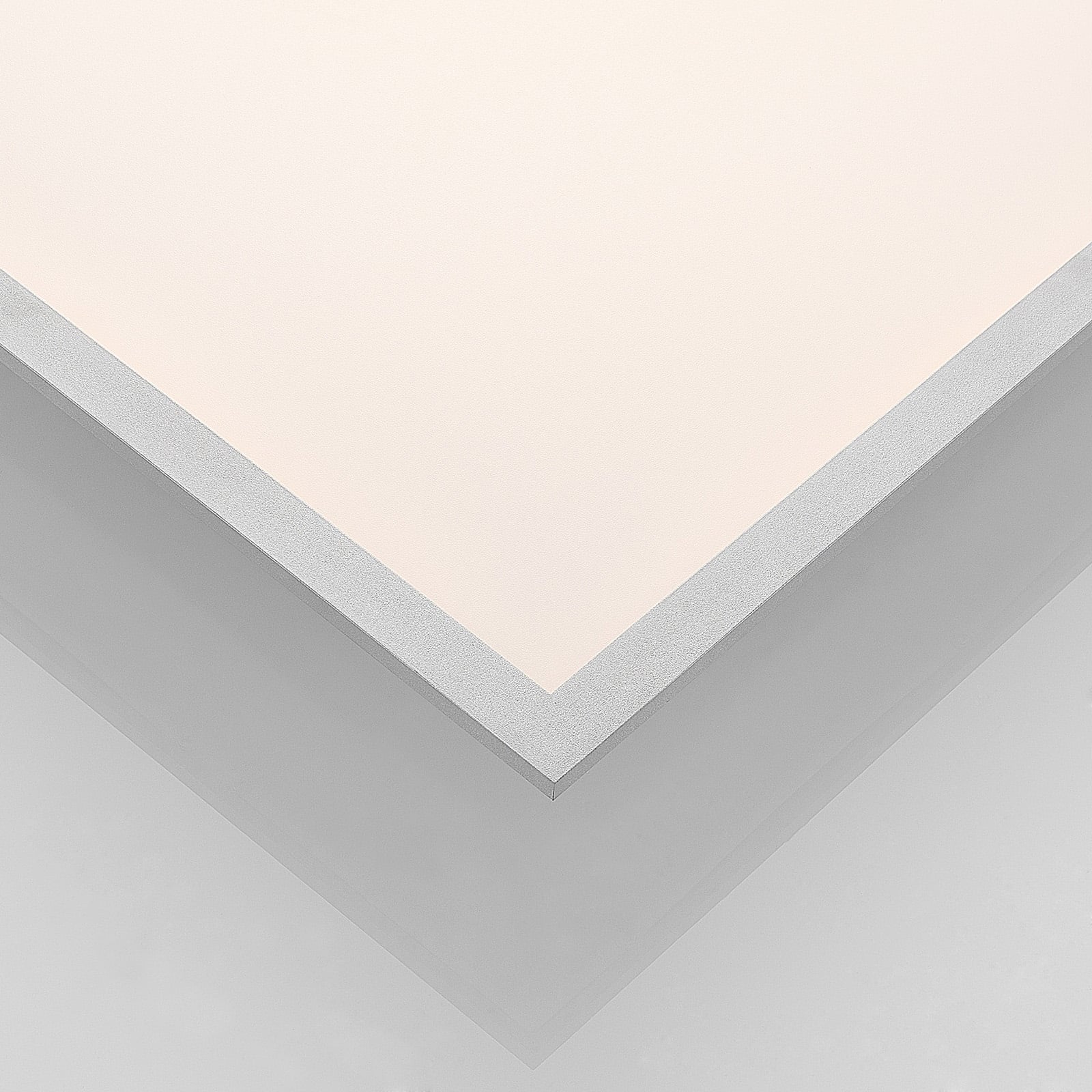 LED-panel Stenley sølv aluminium 60x60 cm demontert