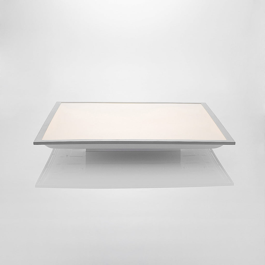 LED-panel Stenley sølv aluminium 60x60 cm sideprofil