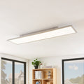 LED-panel Stenley sølv/hvit 120x30 cm forfra