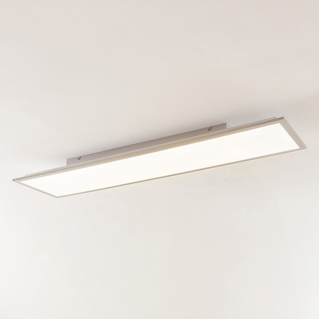 Bakside av LED-panel Stenley sølv/hvit 120x30 cm