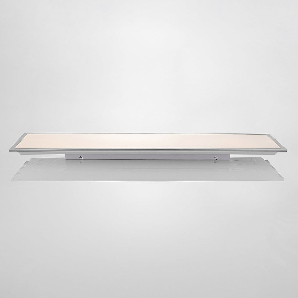 LED-panel Stenley sølv/hvit 120x30 cm sideprofil