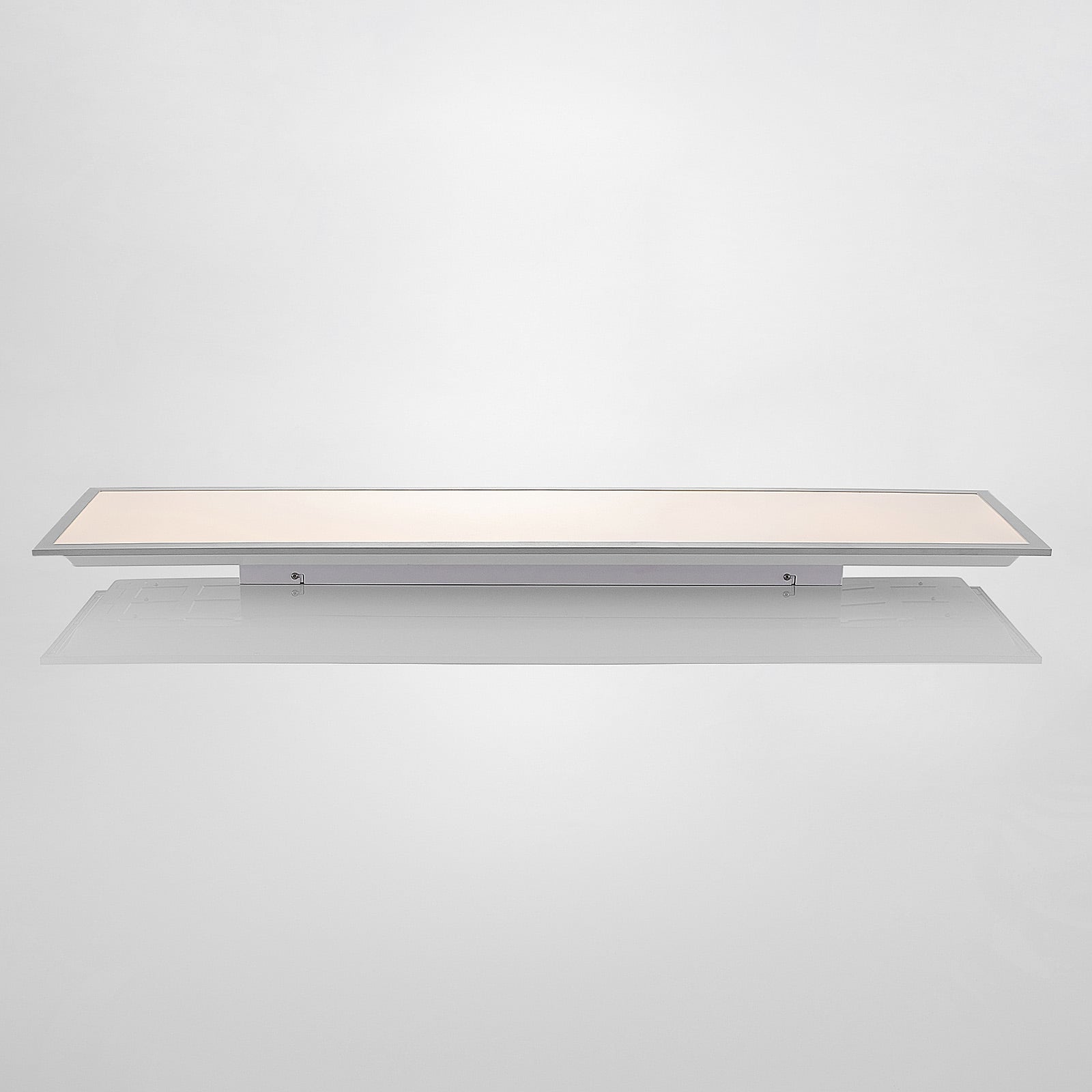 LED-panel Stenley sølv/hvit 120x30 cm sideprofil