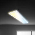 LED panel Tava CCT dimbar hvit 98x20 cm 36W med fjernkontroll forfra