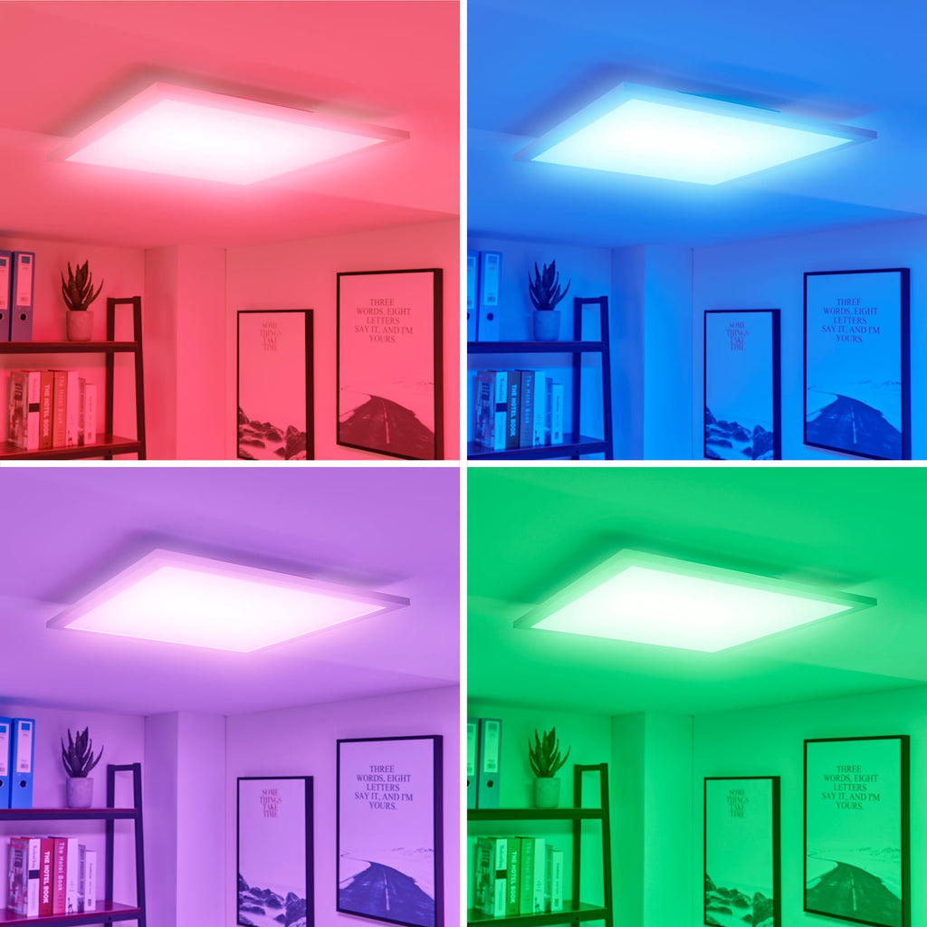 LED-panel Tinus RGB dimbar med fjernkontroll sideprofil