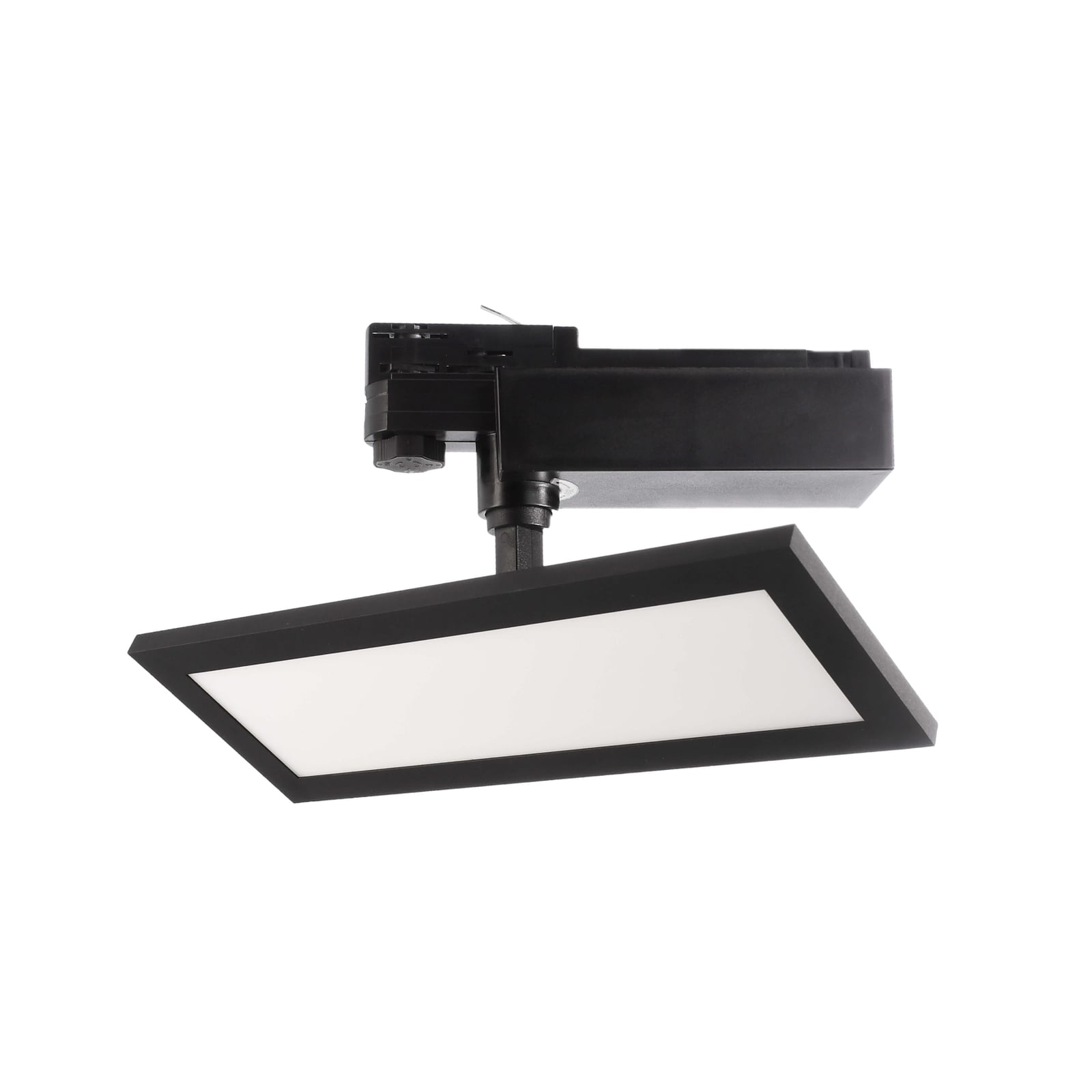 LED-panel TRACK LIGHT 3-fase svart 30x11 cm forfra