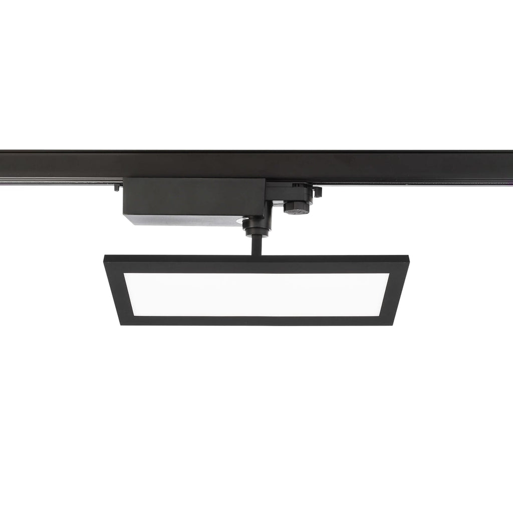 Bakside av LED-panel TRACK LIGHT 3-fase svart 30x11 cm