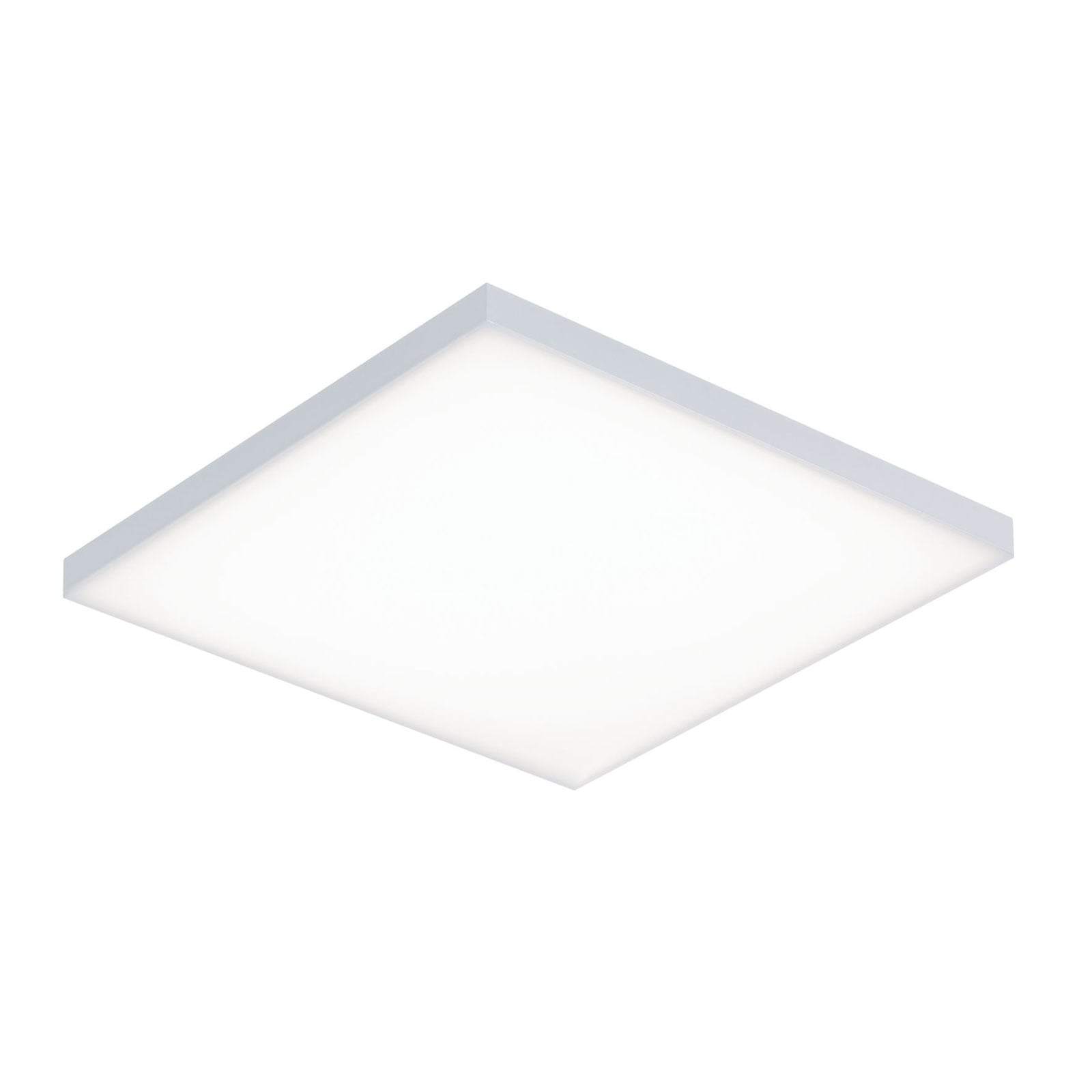 Detalj av LED-panel Velora 30x30 cm varmhvit matt hvit overflate
