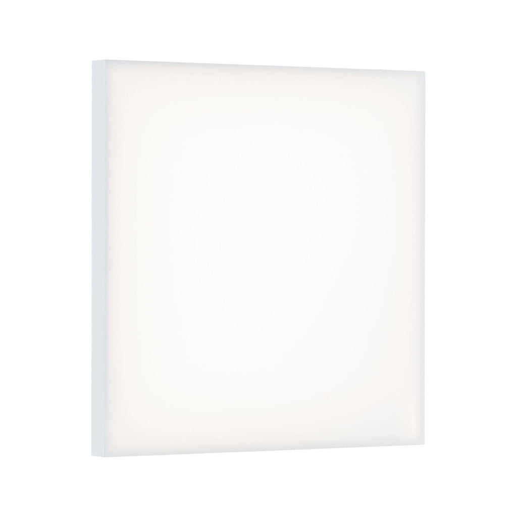 LED-panel Velora 30x30 cm varmhvit matt hvit forfra