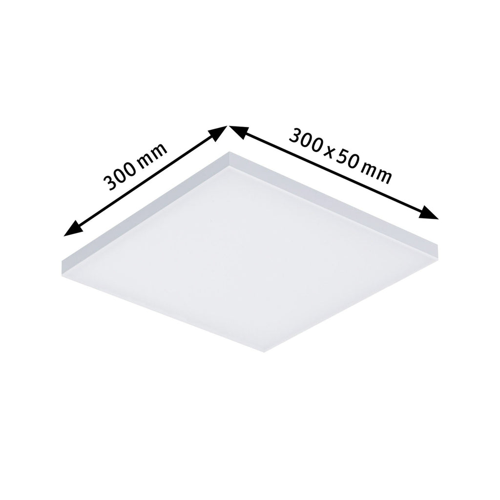 LED-panel Velora 30x30 cm varmhvit matt hvit sideprofil