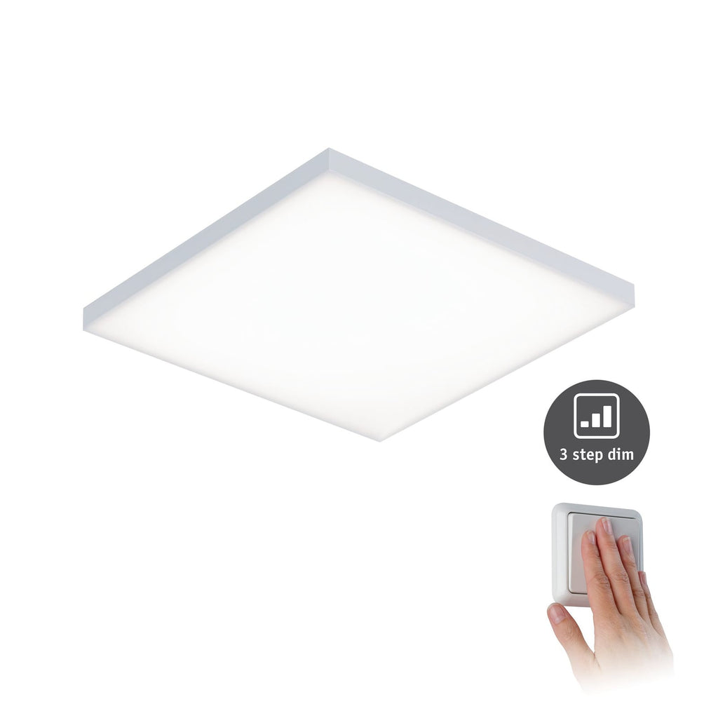 LED-panel Velora dimbar 29,5x29,5 cm 17W varmhvit forfra
