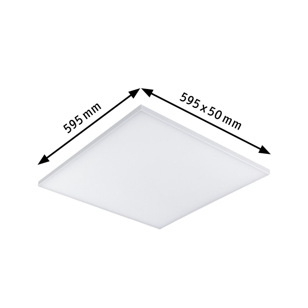 LED-panel Velora dimbar 59,5x59,5 cm varmhvit Paulmann emballasje