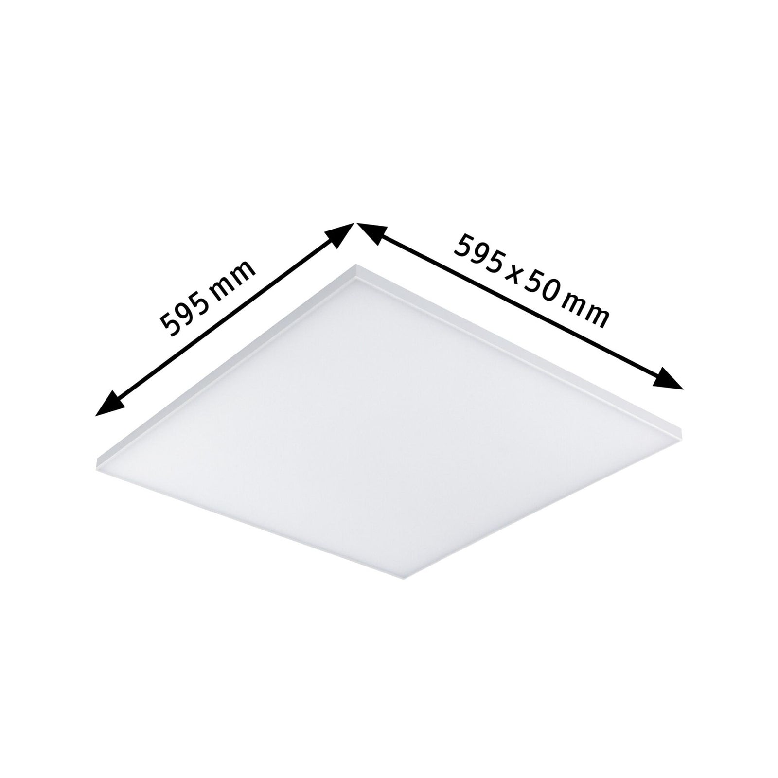 LED-panel Velora dimbar 59,5x59,5 cm varmhvit Paulmann emballasje