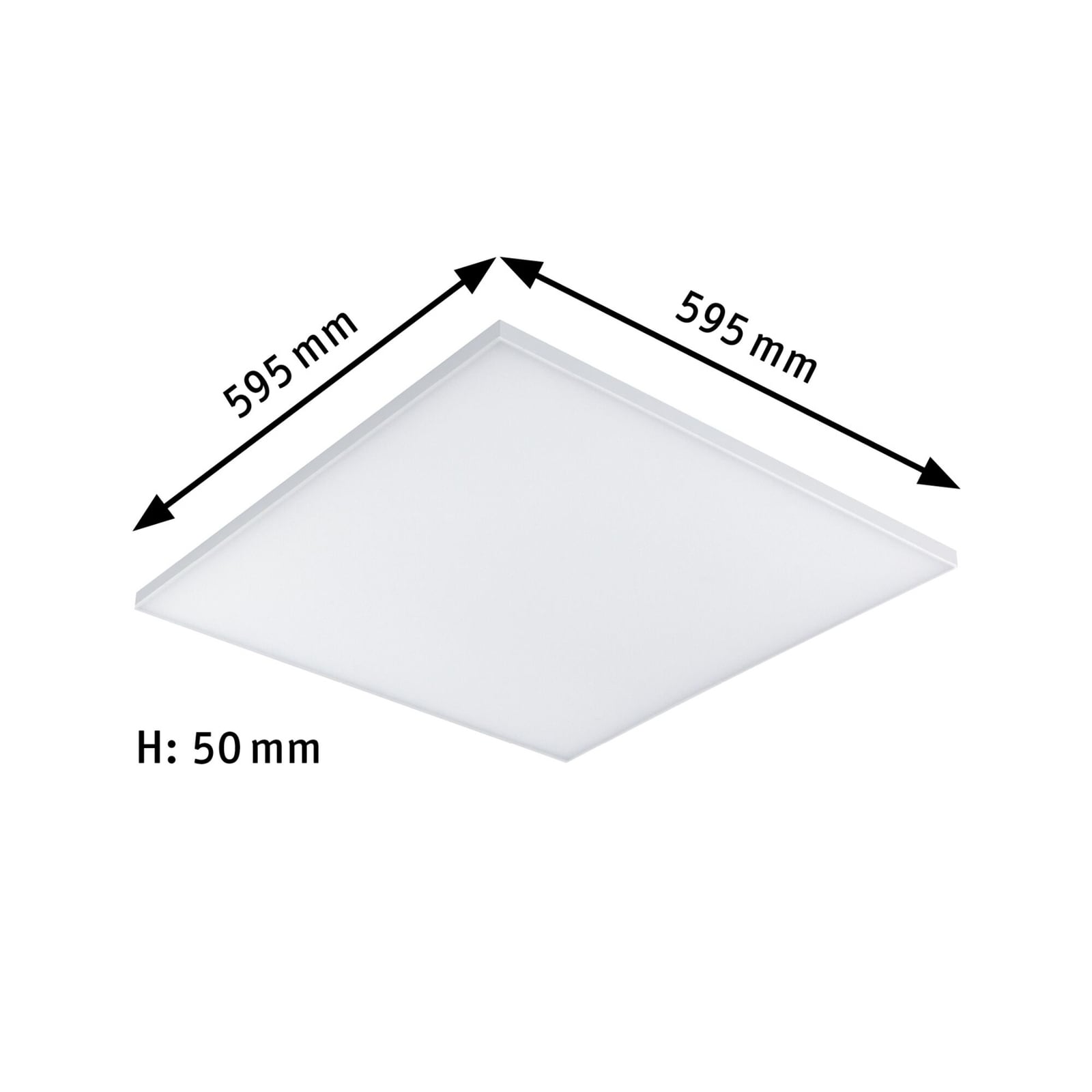 LED-panel Zigbee dimbar hvit 59,5x59,5 cm 19,5W CCT - Paulmann