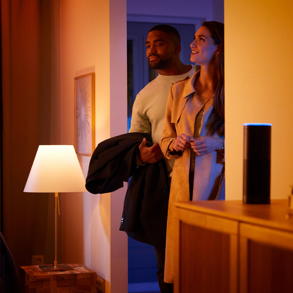 LED-pære 2x E27 8,1W CCT RGB dimbar med Bridge Pro - Philips Hue bakside