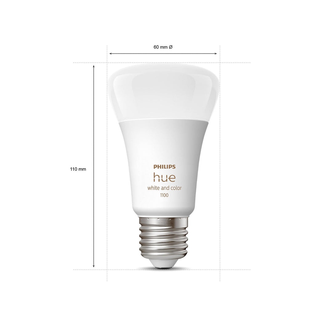 LED-pære 2x E27 8,1W CCT RGB dimbar med Bridge Pro - Philips Hue detalj
