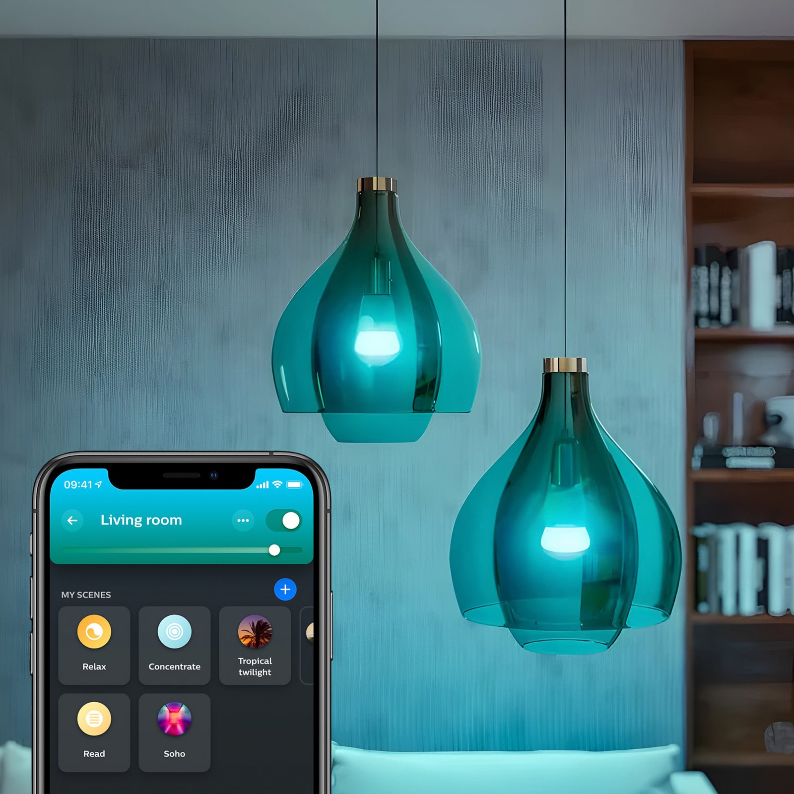 LED-pære 2x E27 8,1W CCT RGB dimbar med Bridge Pro - Philips Hue ZigBee Bridge Pro