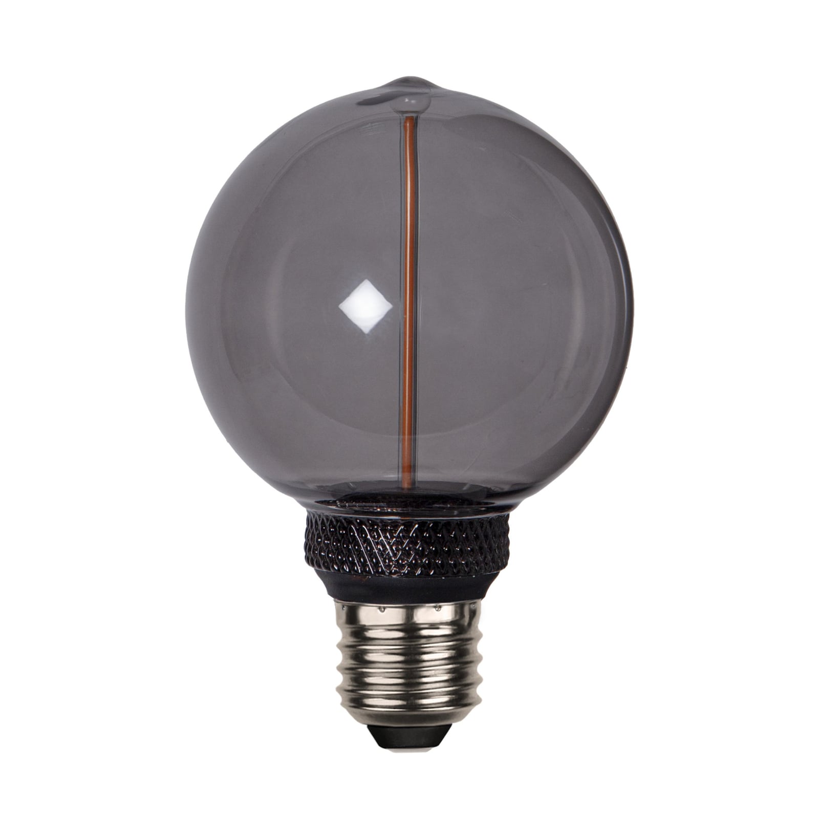LED-pære DecoLED One G80 E27 2W svart front