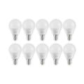 LED-pære dråpeform E14 4,5W 3000K opal 470lm 10-pk - Lindby forfra