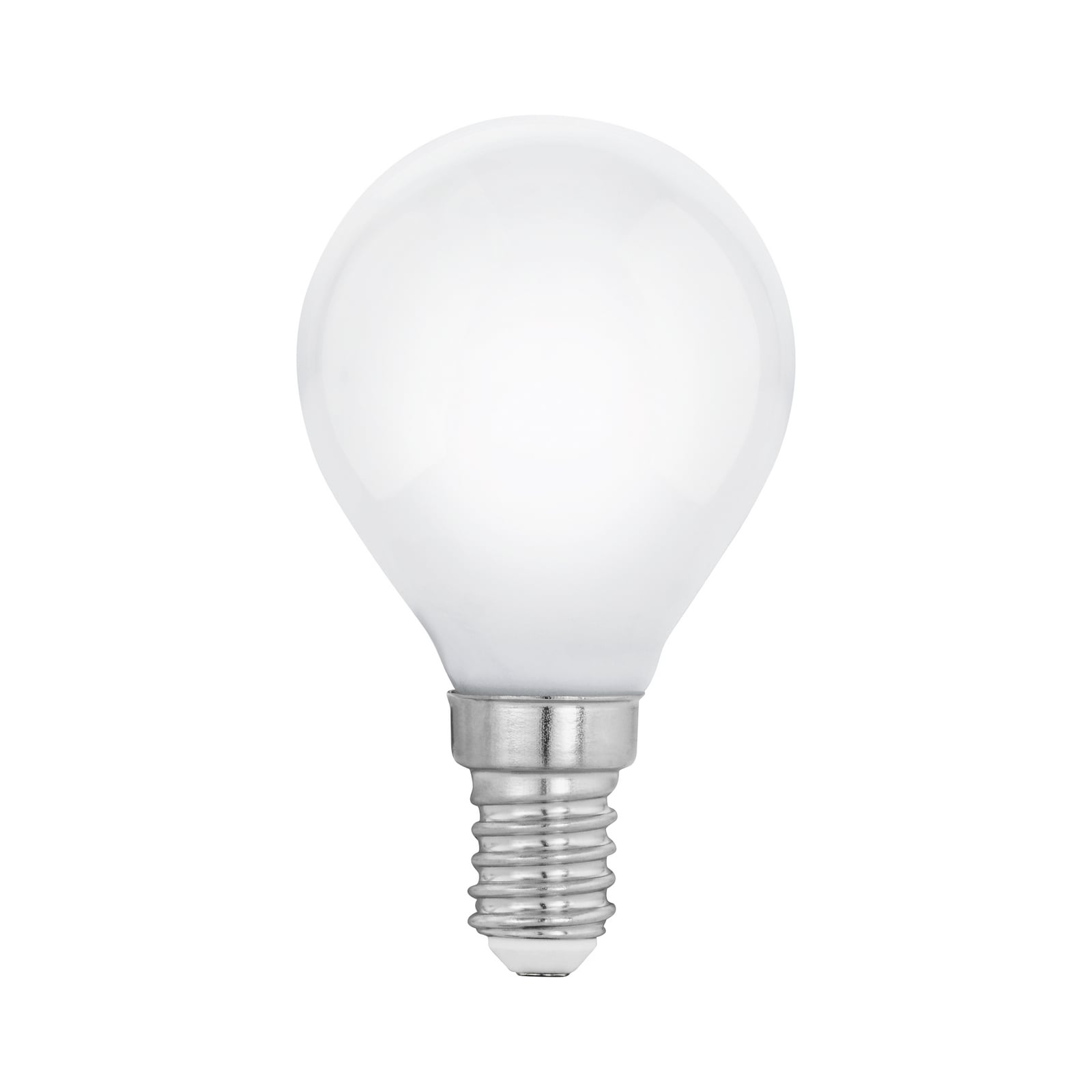 LED-pære dråpeform E14 4W 2700K opal EGLO forfra