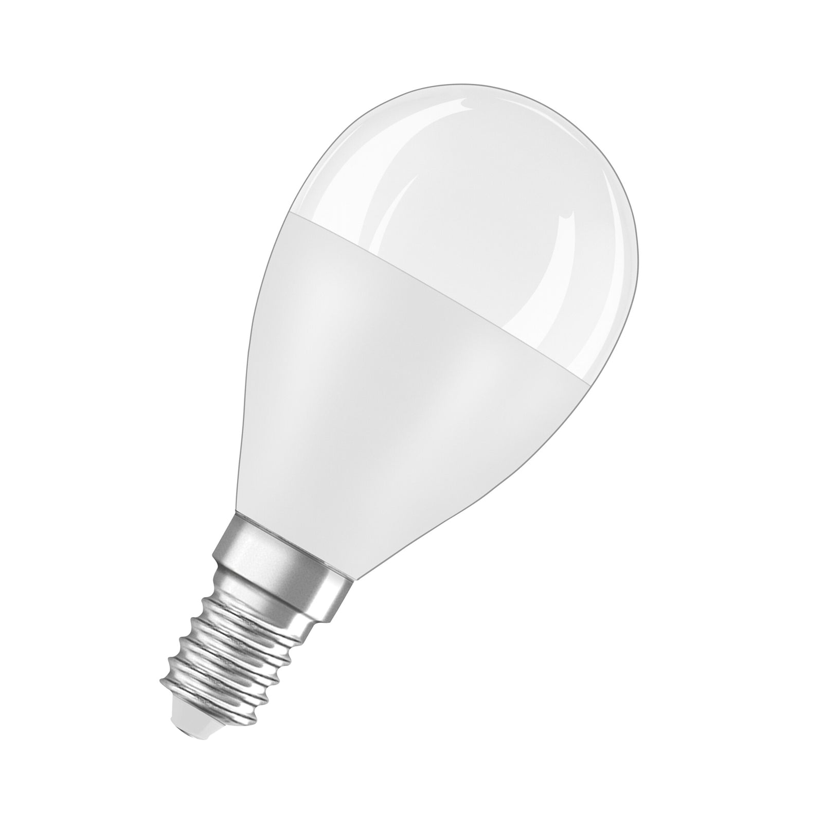 LED-pære dråpeform E14 7,5W 6500K matt 806lm OSRAM forfra