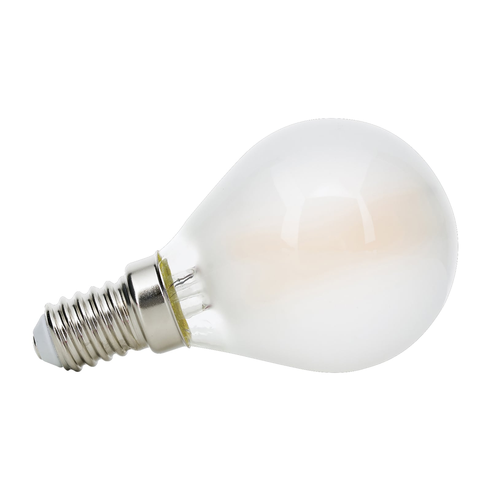 LED-pære dråpeform E14 5W 540lm 2700K matt dimbar - ORION forfra