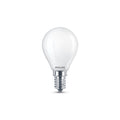 LED-pære E14 dråpeform 4,3W 2700K opal Philips forfra