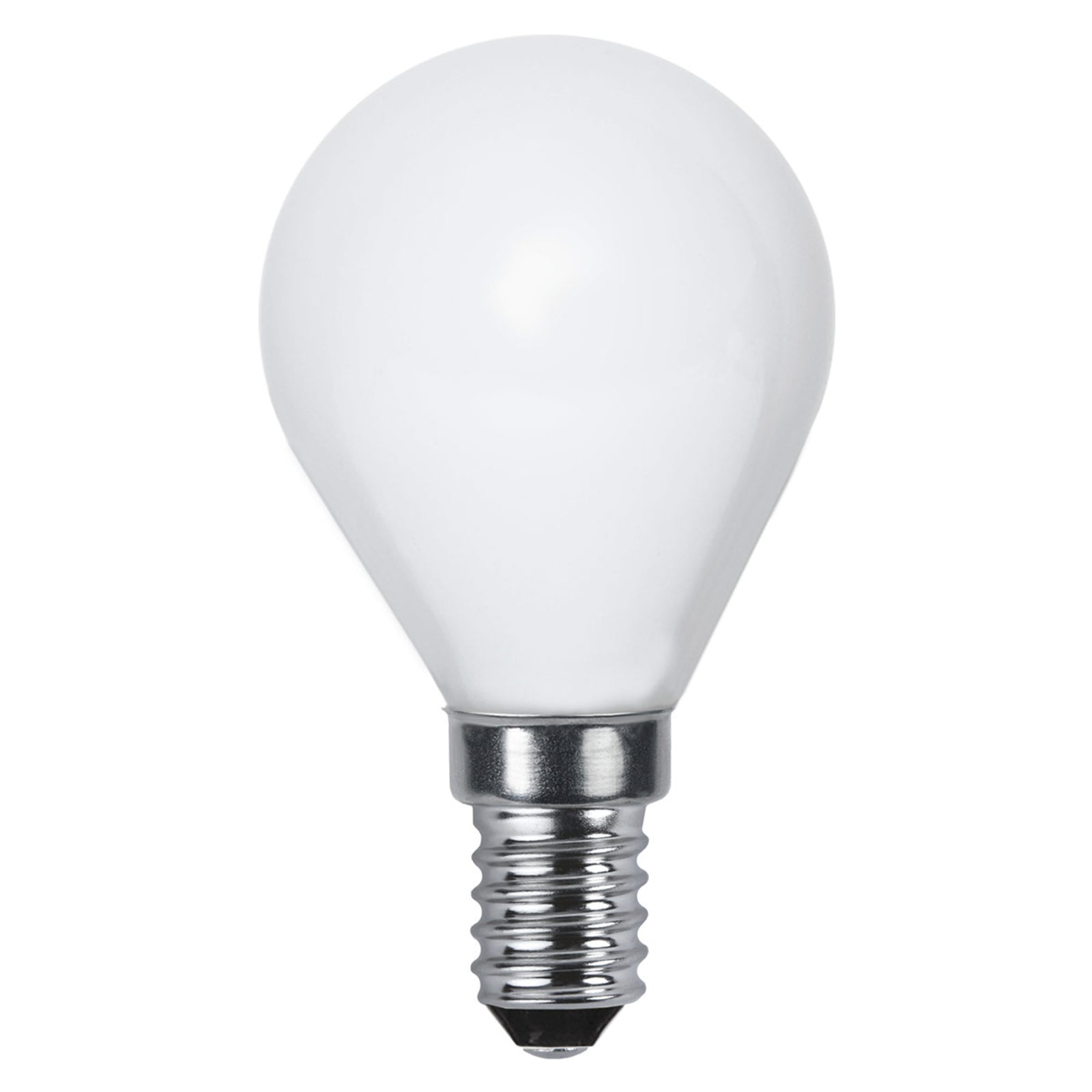 LED-pære E14 dråpeform 4,7W 2700K opal Ra90 STAR TRADING forfra