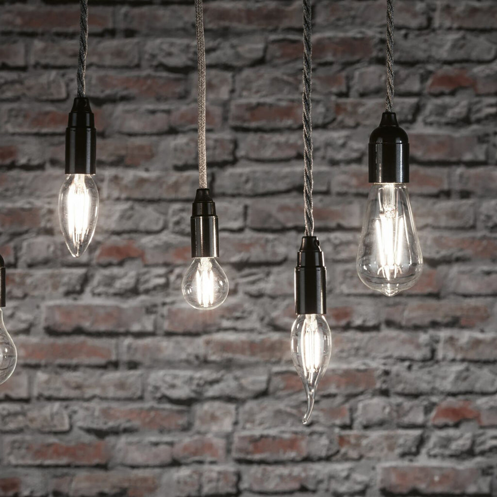 LED-pære E14 dråpeform 6,5W 4000K matt Paulmann detalj