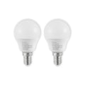 LED-pære E14 G45 dråpeform 4,5W 3000K opal forfra