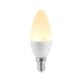 LED-pære E14 kronelysform 4,5W 3000K opal - Lindby forfra