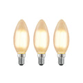 LED-pære E14 kronelysform 4W 2700K dimbar matt 3-pk - Arcchio forfra