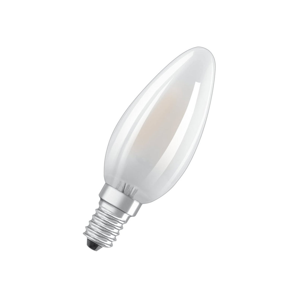 Detalj av LED-pære E14 kronelysform matt 4,2W 2700K 5-pakning - OSRAM