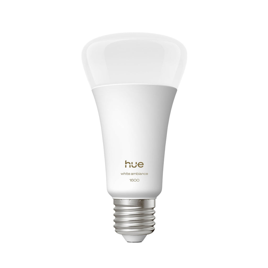 LED-pære E27 11,8W 1600lm CCT dimbar Bluetooth Zigbee Philips Hue forfra