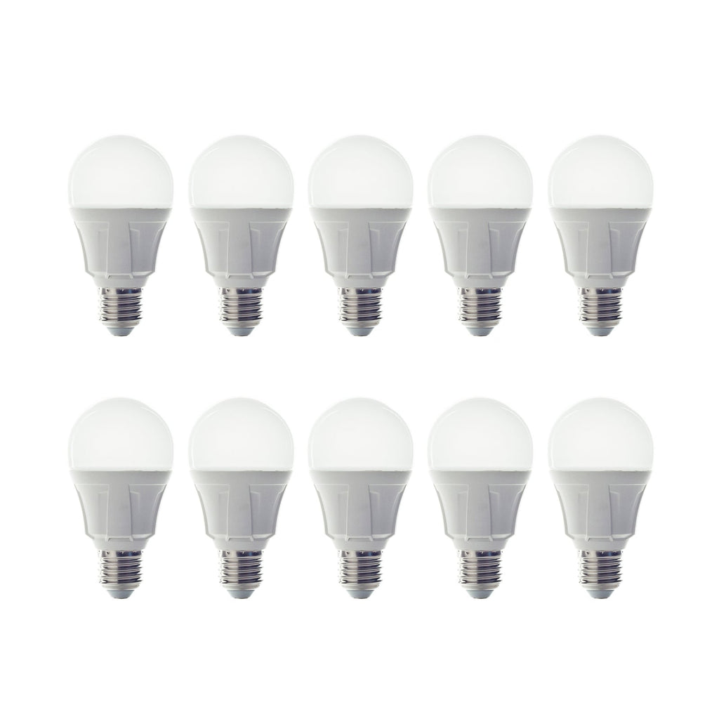 LED-pære E27 11W opal 3000K varmhvit 10-pakning - Lindby forfra