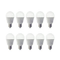 LED-pære E27 11W opal 3000K varmhvit 10-pakning - Lindby forfra