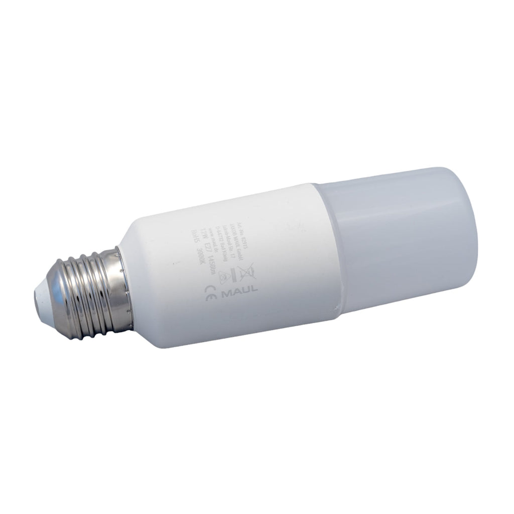 LED-pære E27 12W 1450lm 3000K varmhvit matt Maul forfra
