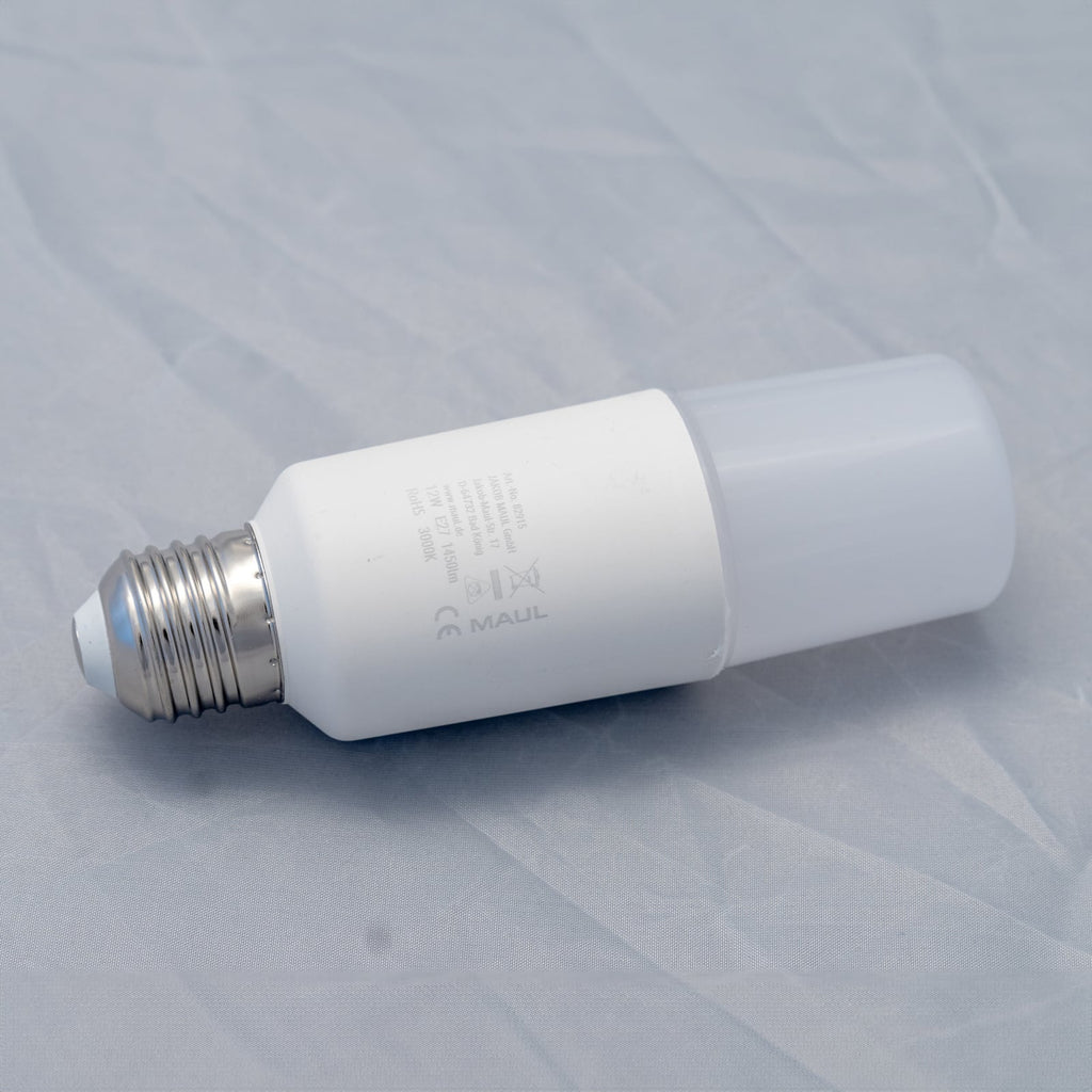 LED-pære E27 12W 1450lm 3000K varmhvit matt Maul bakside