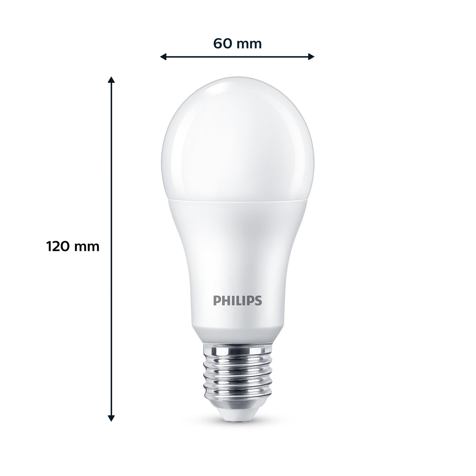 LED-pære E27 13W 1521lm 2700K matt 2-pakning - Philips detalj
