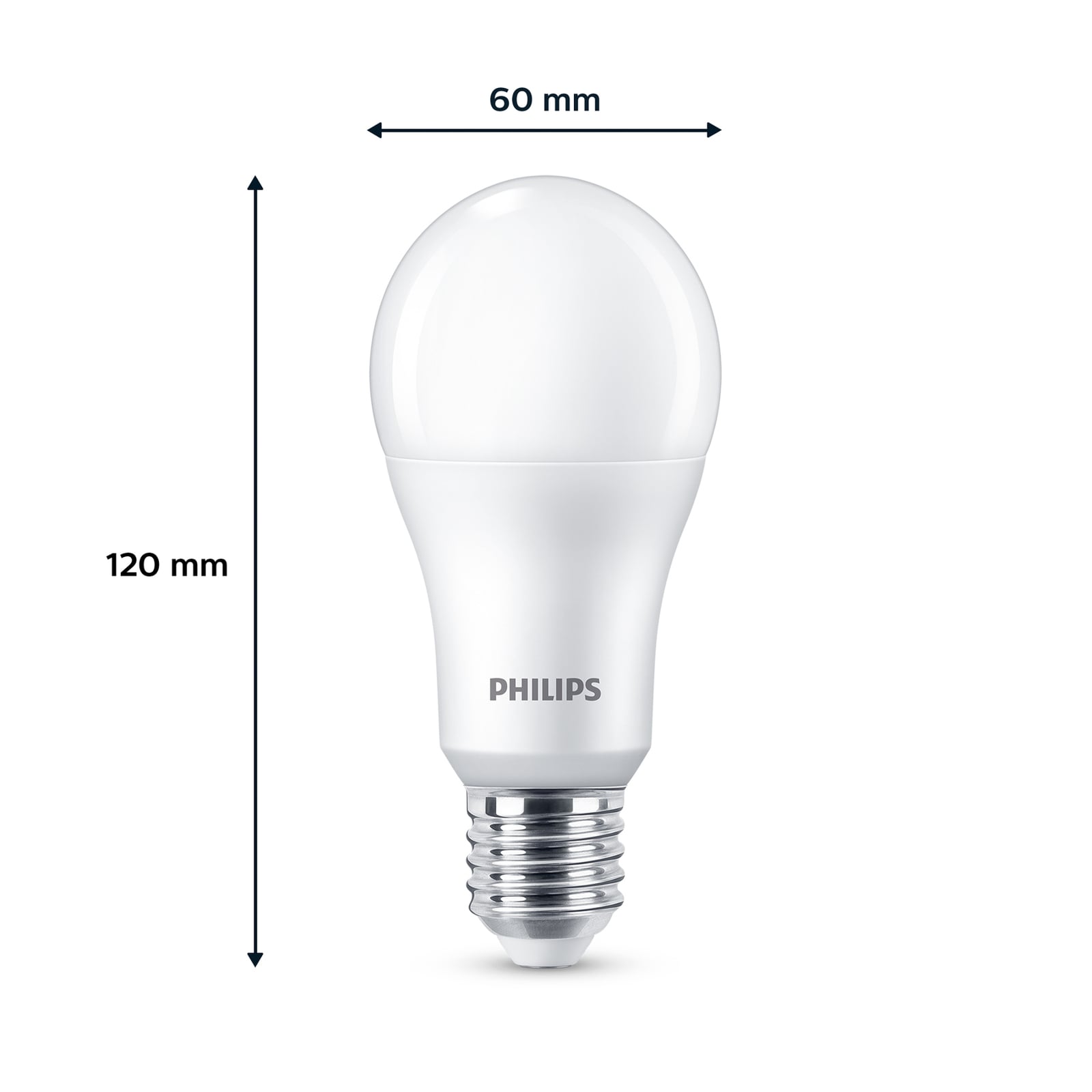 Detalj av LED-pære E27 13W 2700K 1521lm matt 6-pakning Philips