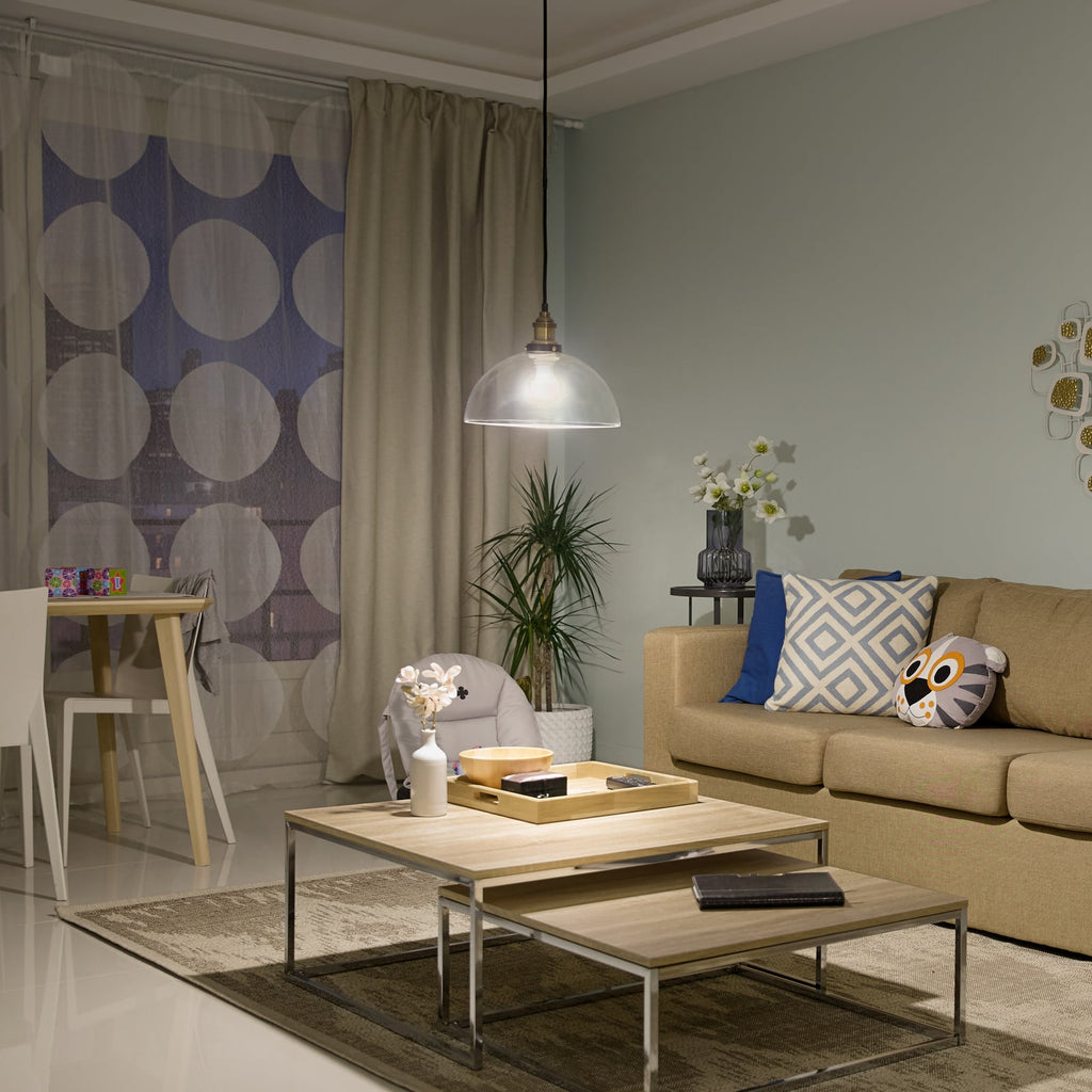 Montert LED-pære E27 13W 2700K 1521lm matt 6-pakning Philips i lampe