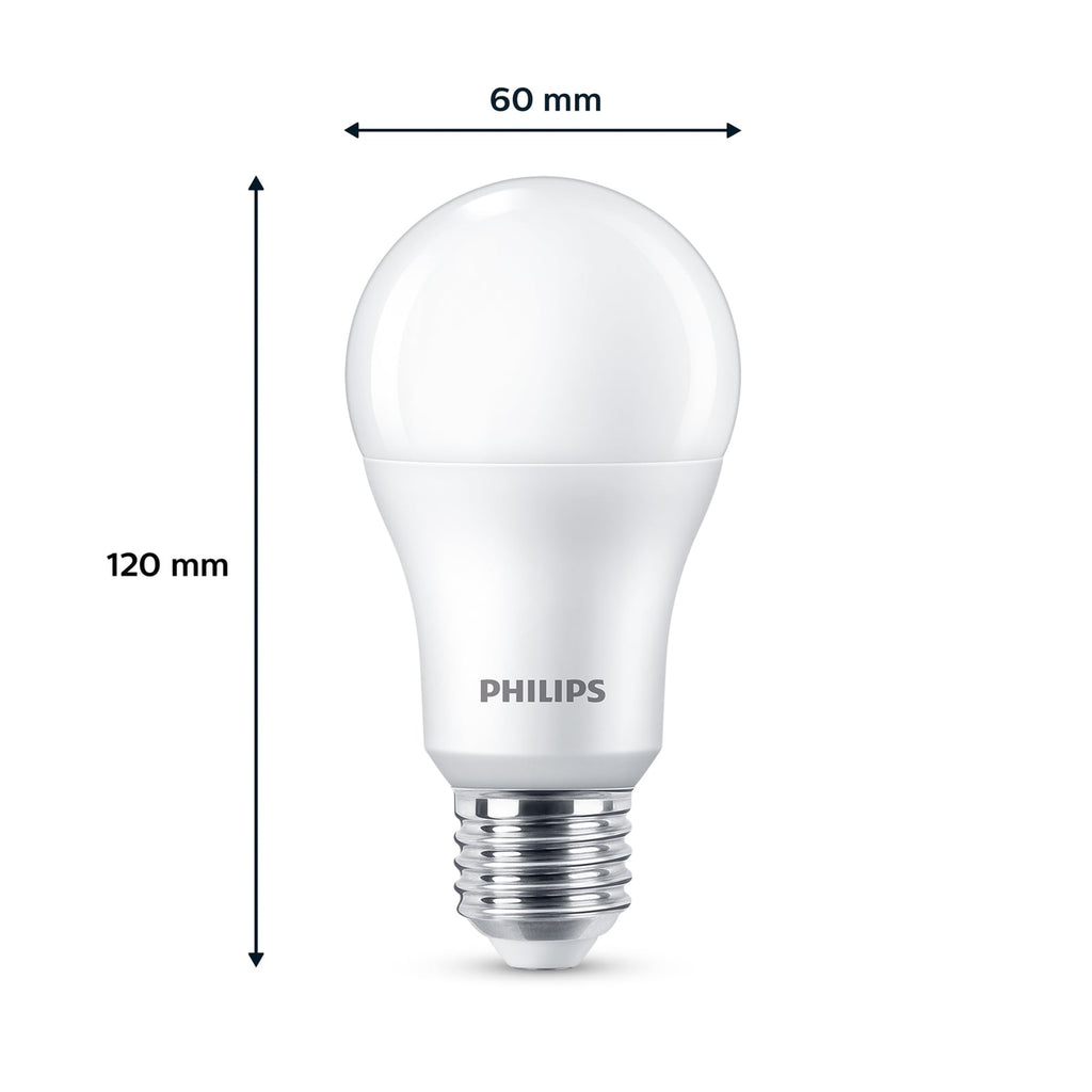 LED-pære E27 13W 4000K matt 1521lm 6-pakning Philips detalj