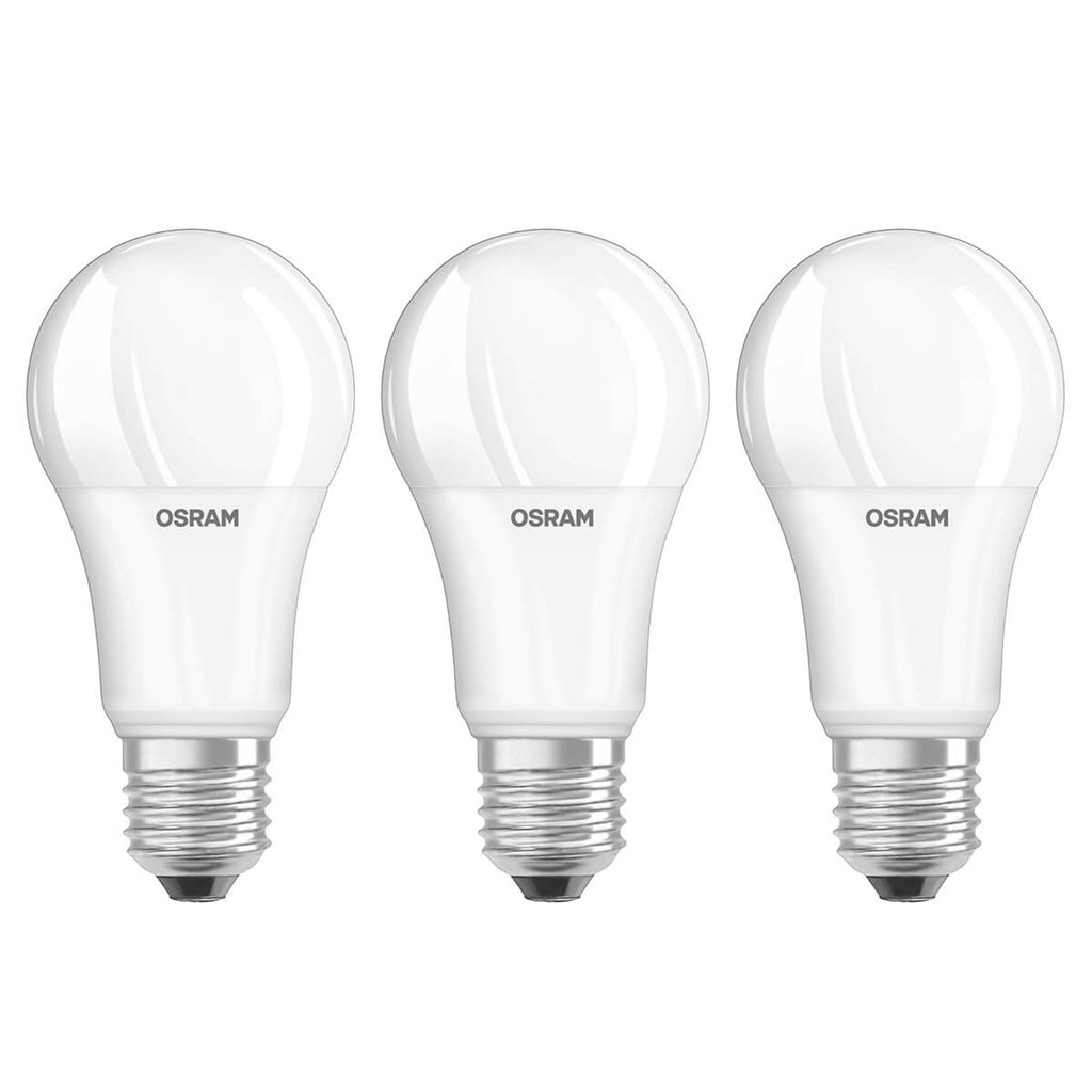 LED-pære E27 14W 1521lm 2700K varmhvit 3-pack forfra